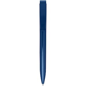 Lucia recycled plastic ballpoint pen, blue