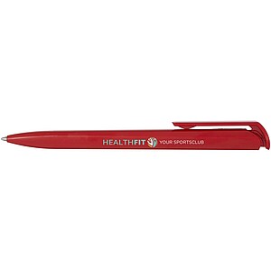 Lucia recycled plastic ballpoint pen, red