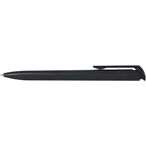 Lucia recycled plastic ballpoint pen, solid black