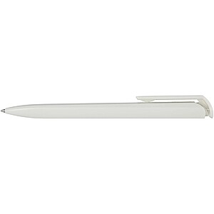 Lucia recycled plastic ballpoint pen, white