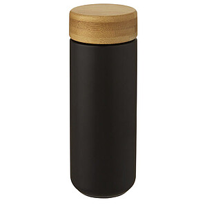 Lumi 300 ml ceramic tumbler with bamboo lid