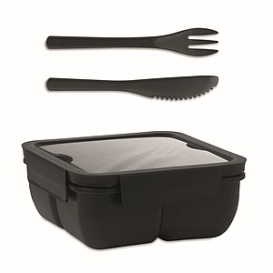 Lunch box with cutlery 600ml