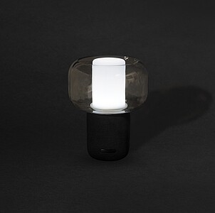 Lux RCS recycled plastic 10W speaker lamp, black