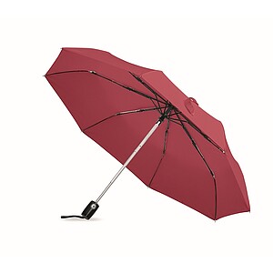 Luxe 21inch windproof umbrella, burgundy