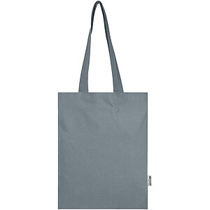 Madras Blend 140 g/m2 GRS recycled cotton tote bag 7L, grey