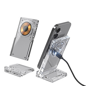 Magcharge 15W magnetic wireless charging stand, transparent