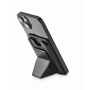 Magnetic PU cardholder, black