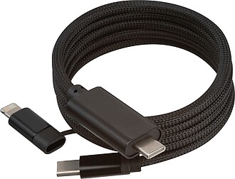 magnetic quick-charging cable, black
