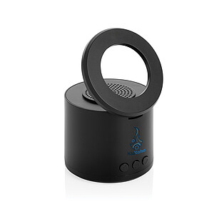 Magpulse RCS recycled plastic 3W speaker w/magnetic holder, black