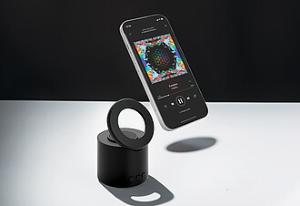 Magpulse RCS recycled plastic 3W speaker w/magnetic holder, black