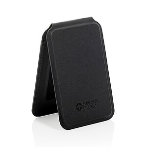 Magstand RCS recycled PU magnetic phone wallet with stand, black