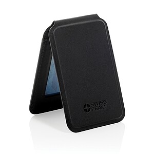 Magstand RCS recycled PU magnetic phone wallet with stand, black
