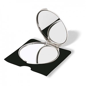 Make-up mirror, matt silver
