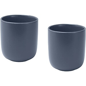 Male 200 ml ceramic cups - set of 2, hale blue