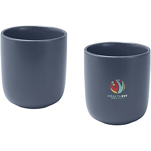 Male 200 ml ceramic cups - set of 2, hale blue