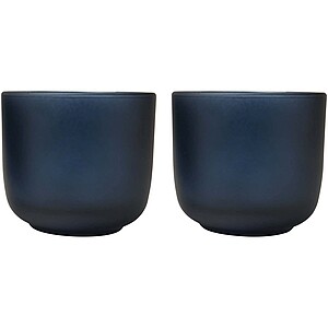 Male 200 ml glass cups - set of 2, hale blue