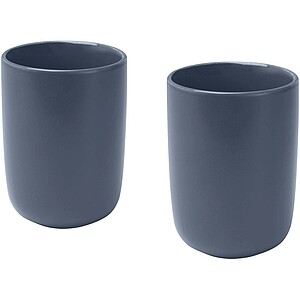 Male 350 ml ceramic cups - set of 2, hale blue