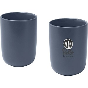 Male 350 ml ceramic cups - set of 2, hale blue