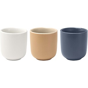 Male 90 ml ceramic espresso cups - set of 2, hale blue