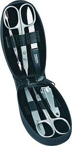 Manicure in an oval case