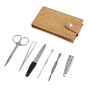 Manicure set, brown