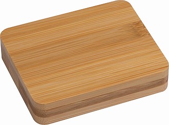 Manicure set in bamboo case