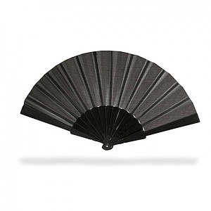 Manual hand fan, black