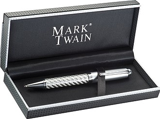 Mark Twain ball pen in carbon design