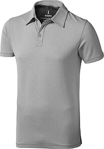 Markham short sleeve mens stretch polo, light grey, L