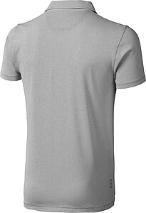 Markham short sleeve mens stretch polo, light grey, L