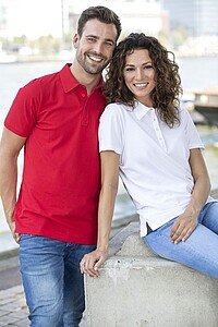 Markham short sleeve mens stretch polo, light grey, L