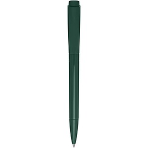 Martha recycled plastic ballpoint pen (blue ink), forest green