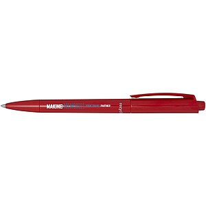 Martha recycled plastic ballpoint pen, red