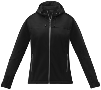 Match womens softshell jacket, black, XL
