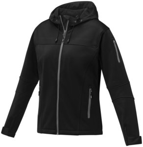 Match womens softshell jacket, black, XL