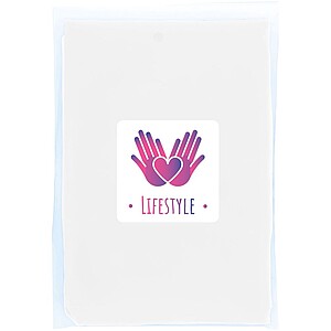 Mayan recycled plastic disposable rain poncho with storage pouch