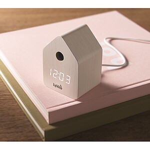 MDF cuckoo alarm clock, white