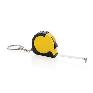 MeasureMate RCS reycled ABS 1 meter tape keychain, yellow