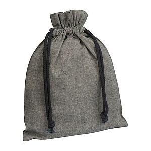 Medium drawstring bag made from recycled cotton
