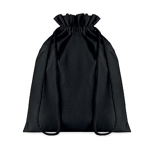Medium gift cotton draw cord bag. Size approx. 25 x 32cm. 105 gr/m2.