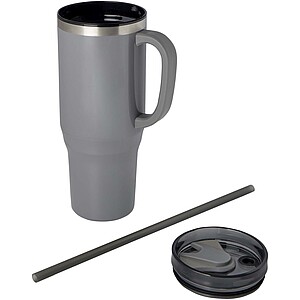 Melbourne 1200 ml RCS certified insulated tumbler with straw, grey