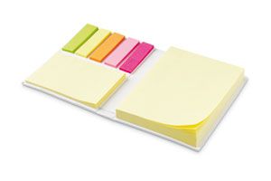 Memo pad set, white