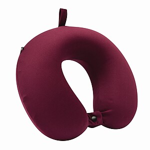 Memory-Foam-Neck Pillow, burgundy