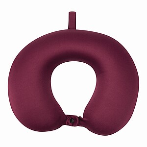 Memory-Foam-Neck Pillow, burgundy