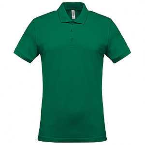 Men s KARIBAN SHORT-SLEEVED PIQUÉ POLO SHIRT, kelly green, 4XL