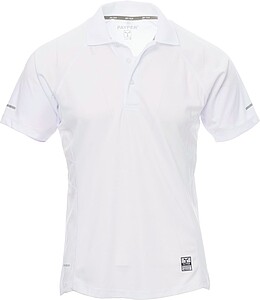 Men’ s short-sleeved polo shirt PAYPER TRAINING, white, size S