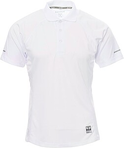 Men’ s short-sleeved polo shirt PAYPER TRAINING, white, size S