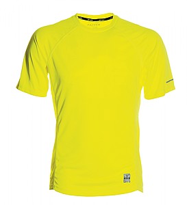 Men s sports T-shirt PAYPER RUNNING, fluo yellow, 3XL