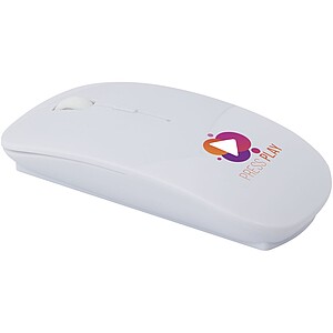 Menlo RCS recycled plastic wireless mouse, white