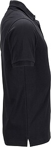 Mens elastic pique polo James Nicholson, black, XXL